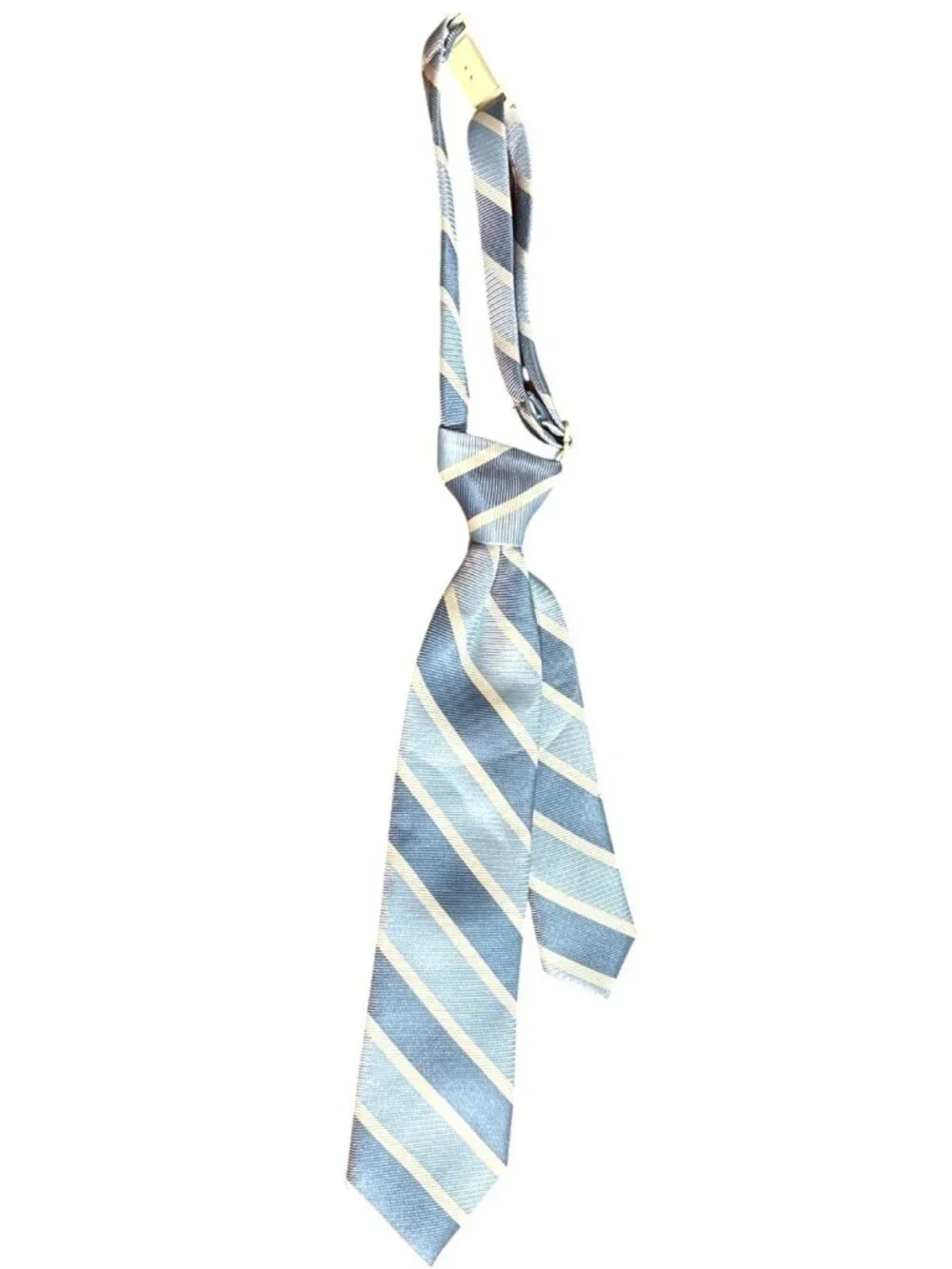 Boys The Childrens Place Infant Adjustable Blue & White Striped Tie 6-18 Mo Wed